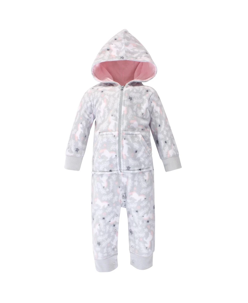 Hudson Baby Girls Fleece Jumpsuits, Coveralls, and Playsuits