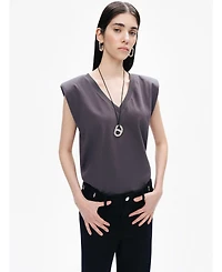Nocturne Women's V-Neck Padded T-Shirt