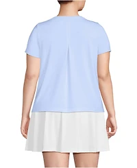 Lands' End Plus Power Performance Short Sleeve Crewneck Tee