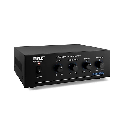 Pyle 60W Power Amplifier with Bluetooth, Fm Radio & Usb - PCM30A