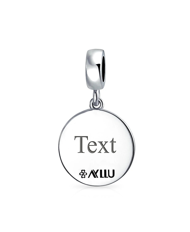 Bling Jewelry Sterling Silver Lgbtq Rainbow Yin Yang Dangle Charm Bead Disc Tag