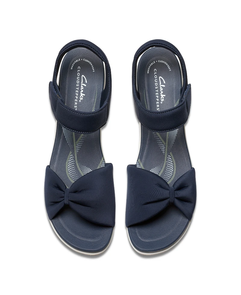 Clarks Cloudsteppers Women's Breeze Rae Sara Riptape Flat Sandals