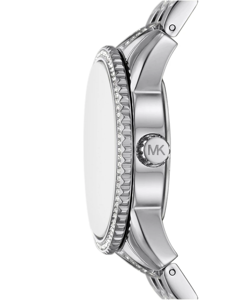 Michael Kors Women's Bryant Chronograph Silver-Tone Stainless Steel Watch, 35mm