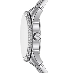 Michael Kors Women's Bryant Chronograph Silver-Tone Stainless Steel Watch, 35mm
