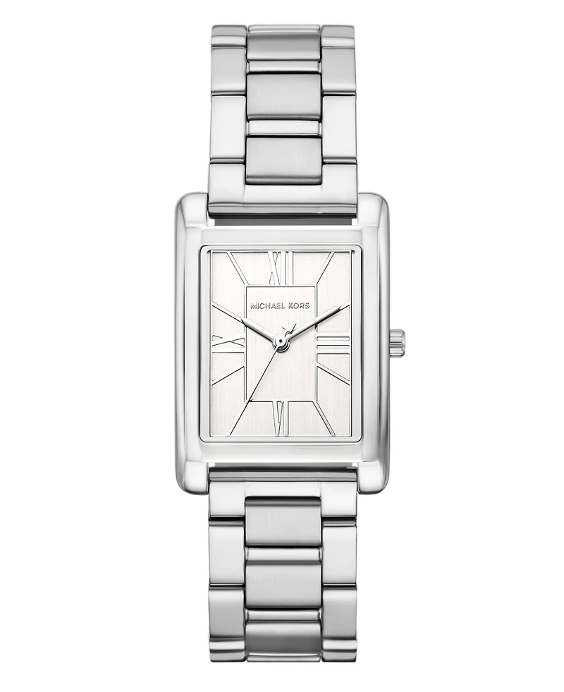 Michael Kors Women's Essex Silver-Tone Stainless Steel Watch, 26x36mm