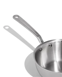 Made In Stainless Steel Clad 2-Quart Saucier with Lid