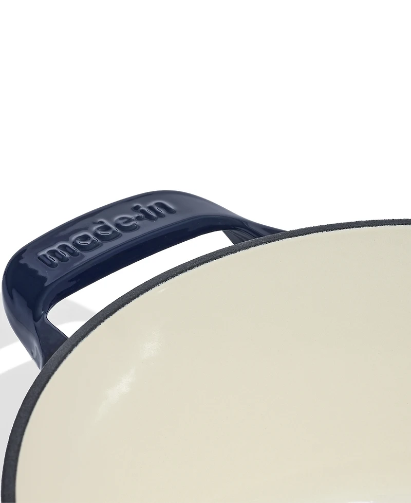 Made Enameled Cast Iron 5.5-Quarts Round Dutch Oven with Lid