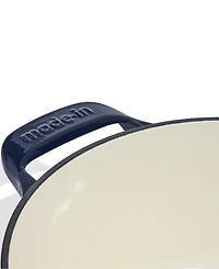 Made Enameled Cast Iron 5.5-Quarts Round Dutch Oven with Lid