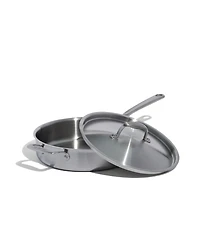 Made In Stainless Steel Clad 3.5-Quart Saute Pan with Lid
