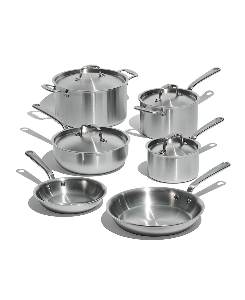 Made In Stainless Steel Clad 10-Piece Cookware Set