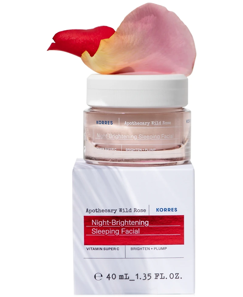 Korres Apothecary Wild Rose Night-Brightening Sleeping Facial, 1.3-oz.