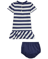 Polo Ralph Lauren Baby Girl Striped Bear Dress