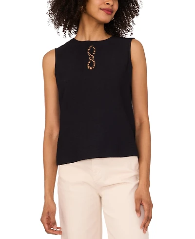 Vince Camuto Women's Embroidered Sleeveless Top