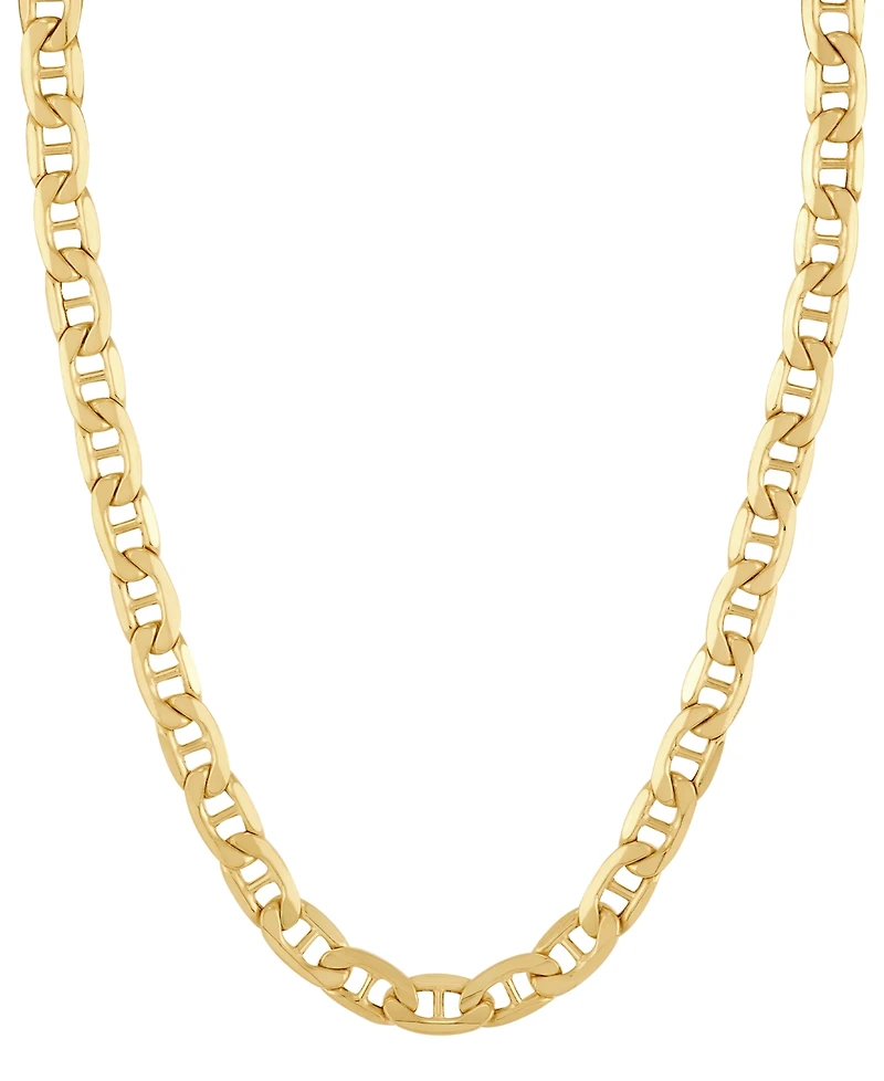 Lightweight Polished Mariner Link 20" Chain Necklace (5.5MM) in 14k Gold
