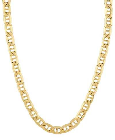 Lightweight Polished Mariner Link 20" Chain Necklace (5.5MM) in 14k Gold