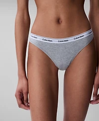 Calvin Klein Women's Modern Logo Thong Underwear QD5043