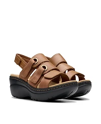 Clarks Merliah2 Bali Wedge Leather Casual Sandals