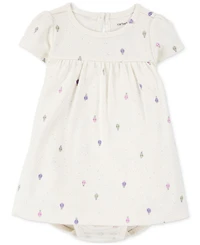 Carter's Baby Girls Cotton Bodysuit Dress & Cardigan, 2 Piece Set