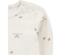 Carter's Baby Bird-Print Long-Sleeve T-Shirt & Pants, 2 Piece Set