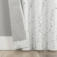 Sylo Generation Contrast Slub Magnetic Closure 100% Blackout Rod Pocket Curtain Panel