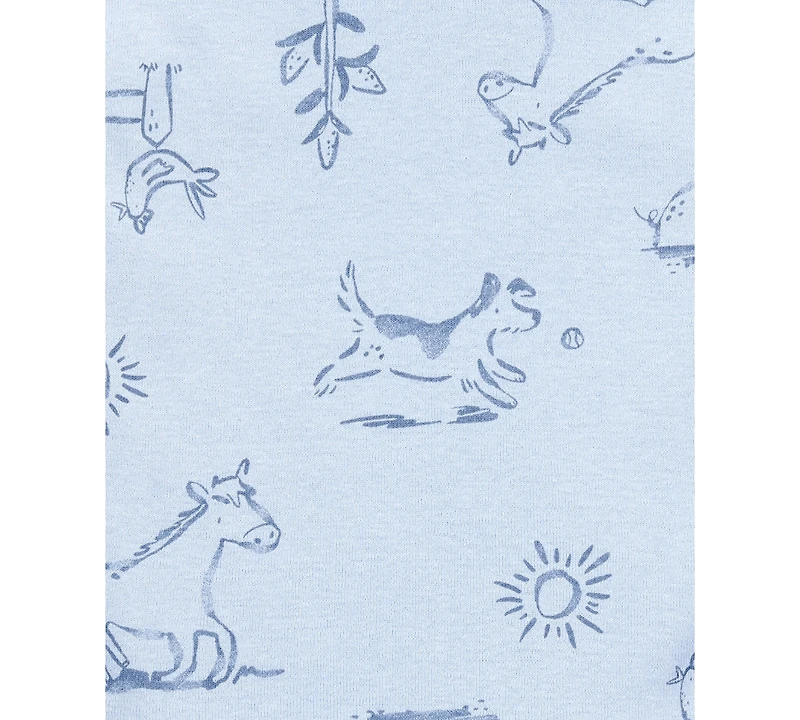 Carter's Baby 5-Pk. Cotton Dog-Print Short-Sleeve Bodysuits