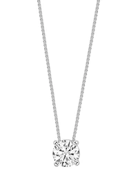 Diamond Solitaire 18" Pendant Necklace (1 ct. t.w.) in 14k White Gold