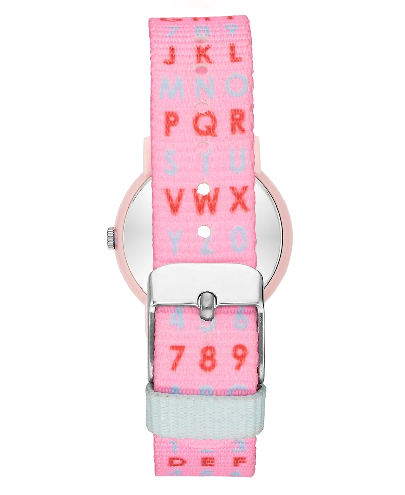Armitron Kid's Quartz Jumpstart Pink Nylon Watch, 32mm