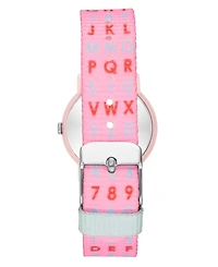 Armitron Kid's Quartz Jumpstart Pink Nylon Watch, 32mm