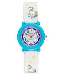 Armitron Kid's Quartz Cream Big White Unicorn Watch, 31mm