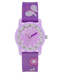 Armitron Kid's Quartz Playtime Purple Butterflies Watch, 30mm