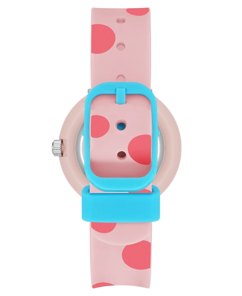 Armitron Kid's Quartz Dottie Pink Silicone Watch, 30mm