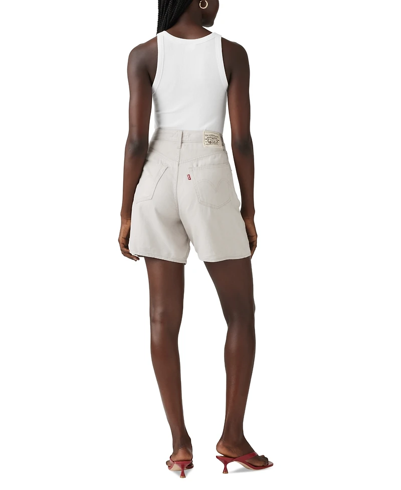 Levi's Premium Women's Cotton High Rise Baggy Shorts