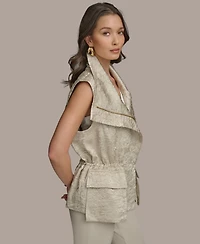 Donna Karan New York Women's Crinkled Satin Vest