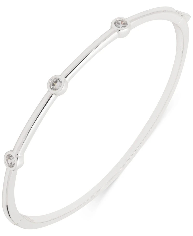 Lauren Ralph Lauren Cubic Zirconia Scatter Hinge Bangle Bracelet