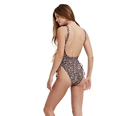 Flirtt Gottex Women's Bella Flora Scoop Neck One Piece Swimsuit