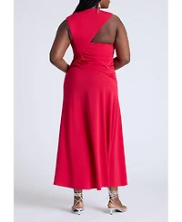 Eloquii Women's Peekaboo Back Dress
