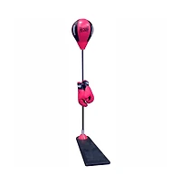 The Champ Kids Boxing Punch Stand Set with Punching Ball Bounce Back Punching Ball, Adjustable Stand, Pump, & Boxing Gloves for Boys and GirlsAges 3+
