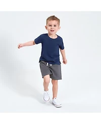Gerber Baby Boys 3-Pack Pull-On Knit Shorts, Gray & Black, 18 Months