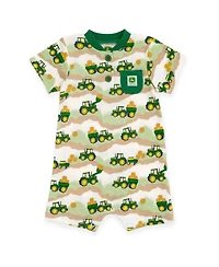 John Deere Baby Boys Henley Romper