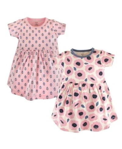 Touched by Nature Baby Girls Natural Cotton Dress Duo Short Long Sleeve Styles