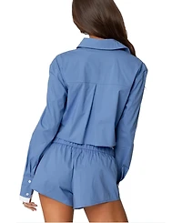 Edikted Women's Danette Oversized Button Up Shirt