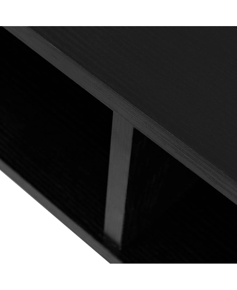 Wall Mounted Floating Sturdy Computer Table with Storage Shelf