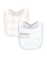 Hudson Baby Infant Cotton Bib and Sock Set 8pk, Modern Safari Animals, One Size