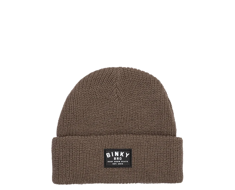 BinkyBro Men's Adult Sereno Brown Beanie