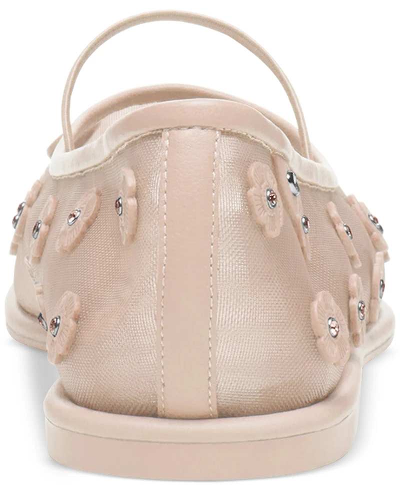 Coach Women's Emilia Tea Rose Mesh Flats