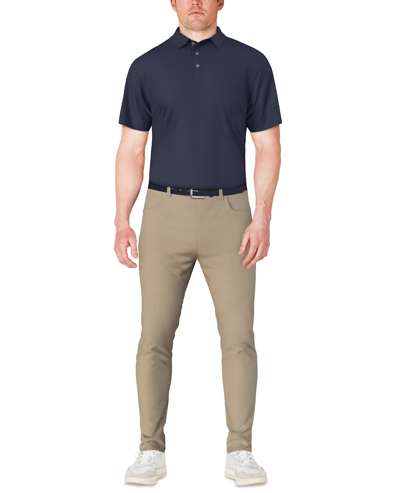 Pga Tour Men's Micro-Jacquard Polo Shirt