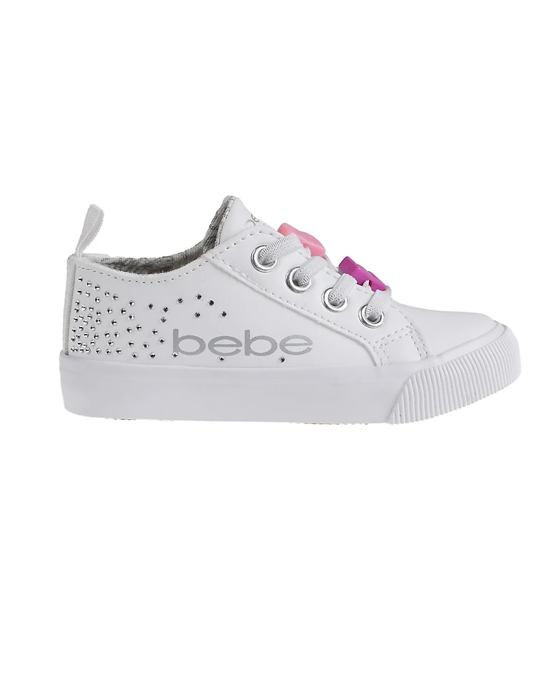 Bebe Toddler Girls Rhinestone Laces Sneakers