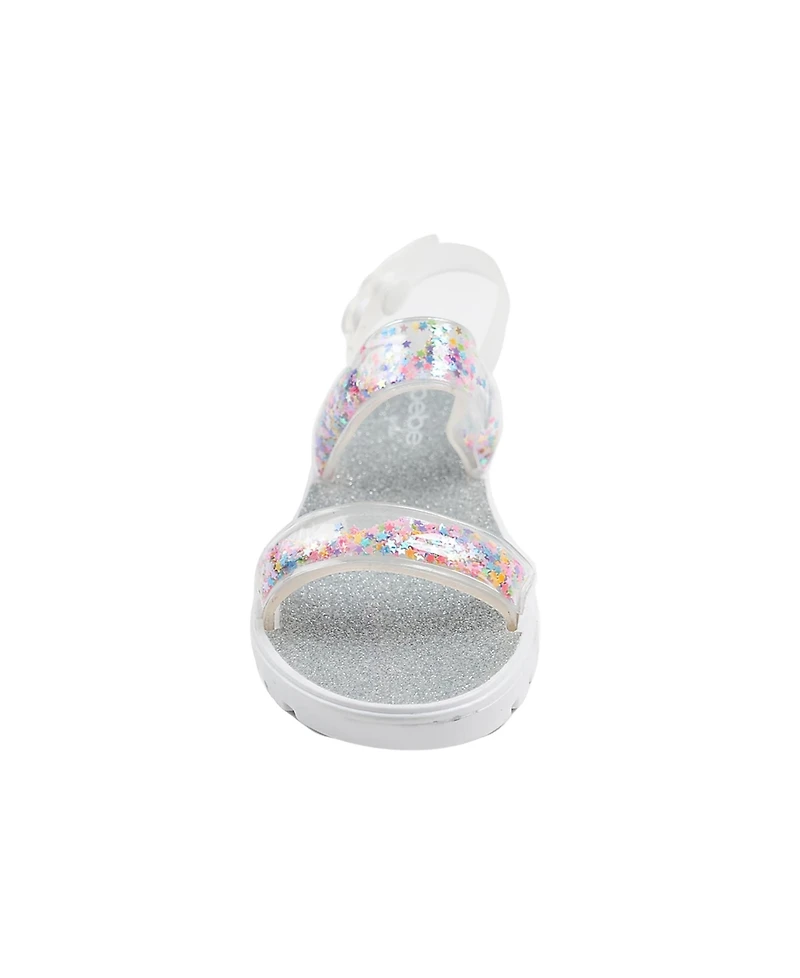 Bebe Toddler Girls Loose Glitter Straps Sandals