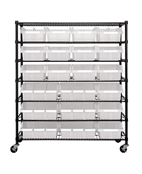 Seville Classics 7-Tier 21 Bin Rack System