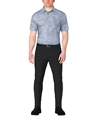Pga Tour Men's Distressed Floral Print Polo Shirt